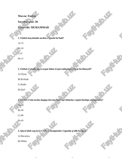 futbol — DOCX