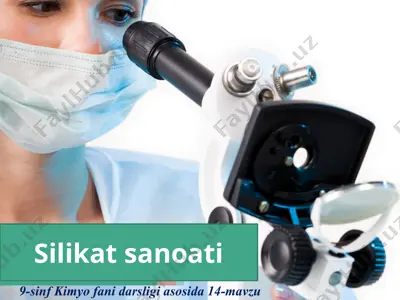silikat sanoati. 9 - sinf — PPTX