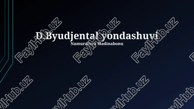 d.byudjental yondashuvi — PPTX