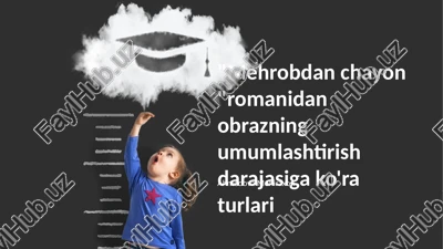 mehrobdan chayon "romanidan obrazning umumlashtirish darajasiga ko'ra turlari — PPTX