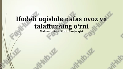 nafasning roli — PPTX