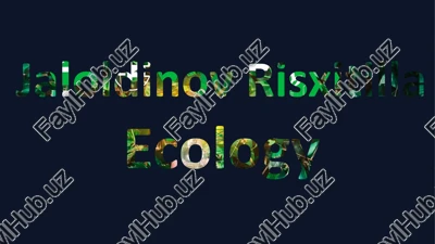 atmosfera havosini chang zarralari. — PPTX