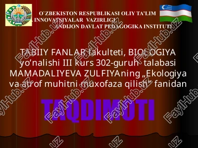 biologik maromlar — PPTX