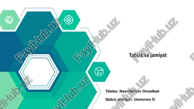 tabiat va jamiyat — PPTX