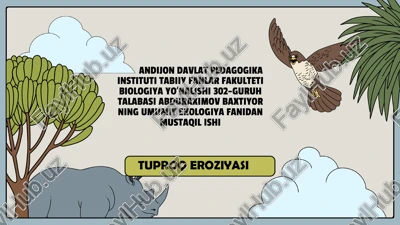 tuproq eroziyasi — PPTX