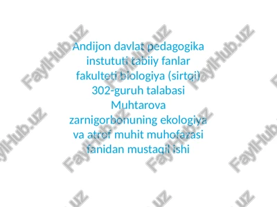 suvni tozalash usulari — PPTX