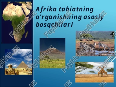 afrika tabiatning o'rganishning asosiy bosqchilari — PPTX