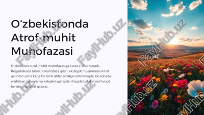 oʻzbekistonda atrof-muhit muhofazasiga eʼtibor — PDF