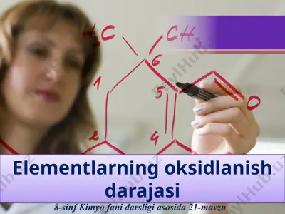 elementlarning oksidlanish darajasi. 8 - sinf  — PPTX