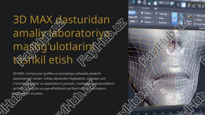3d max dasturidan amaliy laboratoriya mashg'ulotlarini tashkil etish — PPTX