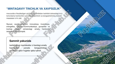 mintaqaviy tinchlik va xavfsizlik — PPTX