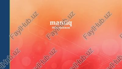mantiq — PPTX