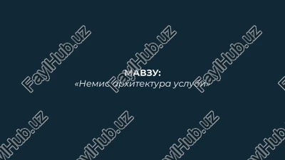 nemis arxitektura uslubi — PPTX