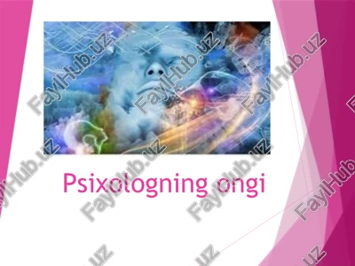 psixologiya asoslari — PPTX