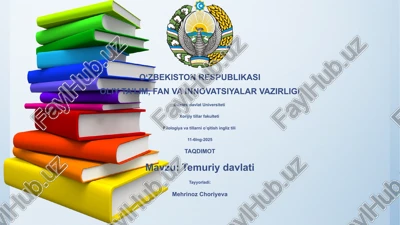 temuriy davlati — PPTX