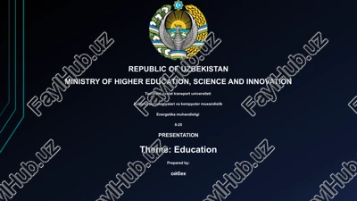 energetika muhandisligi — PPTX