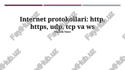 internet protokollari — PPTX