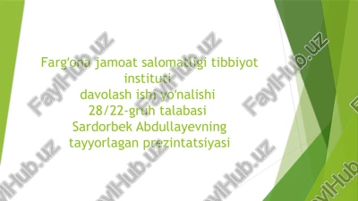 terining umumiy tuzilishi — PPTX