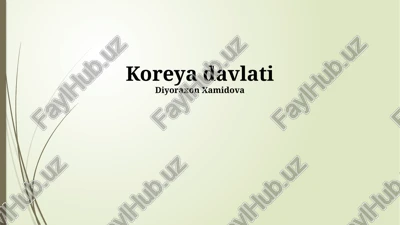 koreya davlati — PPTX