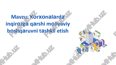 korxonalarda inqirozga qarshi moliyaviy boshqaruvni tashkil etish — PDF
