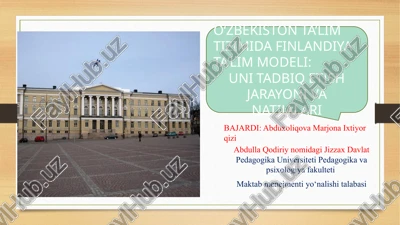 finlandiya ta'lim modeli — PPTX