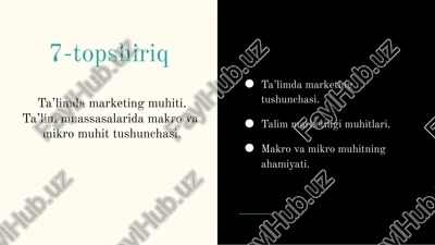 ta'lim marketingi — PPTX