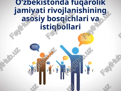 fuqarolik jamiyati rivojlanishi — PPTX