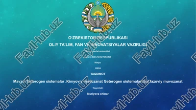 geterogen sistemalar.kimyoviy muvozanat geterogen sistemalardagi fazoviy muvozanat — PPTX