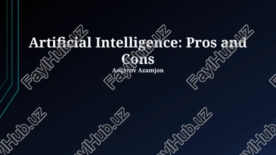 artificial intelligence: pros and cons — PPTX