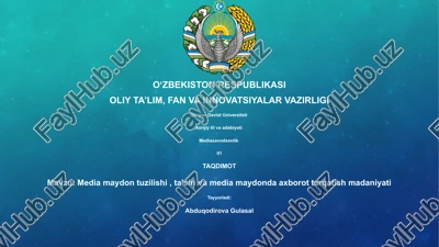 xorijiy til va adabiyoti — PPTX