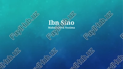 ibn sino — PPTX