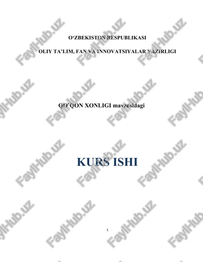 qo`qon xonligi — DOCX