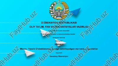 yaxshi oʻzbekistonda amalga oshirilayotgan maʼnaviy oʻzgarishlar — PPTX