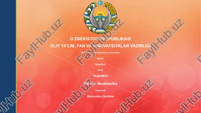 neoklasika — PPTX