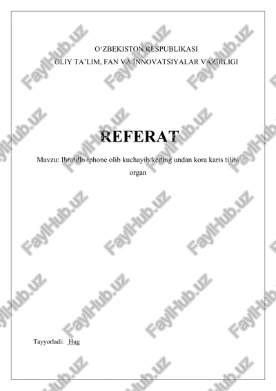 koreys tilini o'rganishning afzalliklari — DOCX