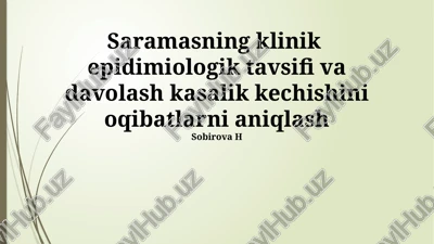 qizamiq kasalligi — PPTX