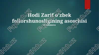 hodi zarif — PPTX