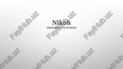 nikoh — PPTX