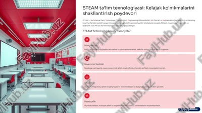 steam ta’lim texnologiyasi: kelajak ko‘nikmalarini shakllantirish poydevori — PPTX