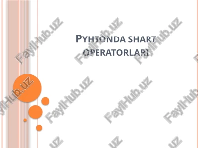 pyhtondashartoperatorlari — PPTX
