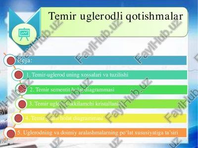temir uglerodli qotishmalar — PDF