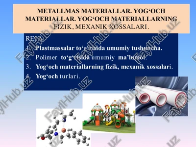 plastmassalar — PDF