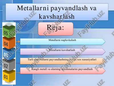 metallarni payvandlash va kavsharlash — PDF