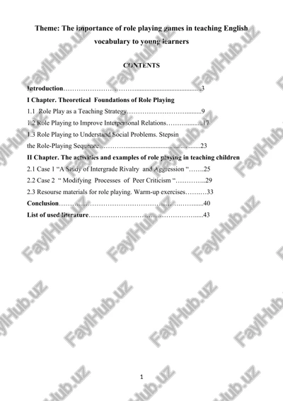 role-playing methods in the classroom — DOC
