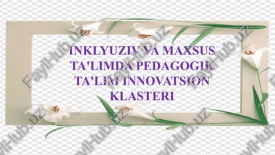 inklyuziv va maxsus ta'limda pedagogik ta'lim innovatsion klasteri — PPTX