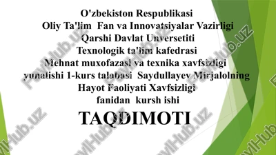 ishlabchiqarishdashovqinning salbiy tasiri — PPTX