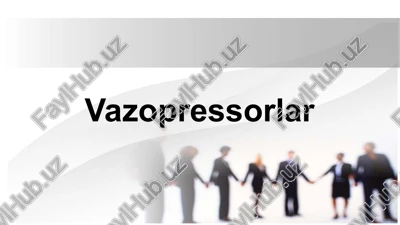 vazopressorlar — PPTX