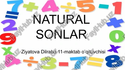 natural sonlar — PDF