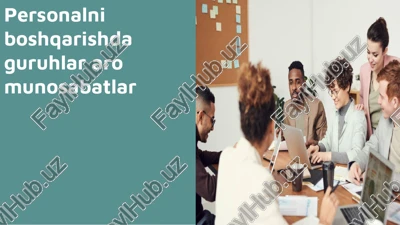 ijtimoiy guruhlar va ular xususiyatlari — PPTX