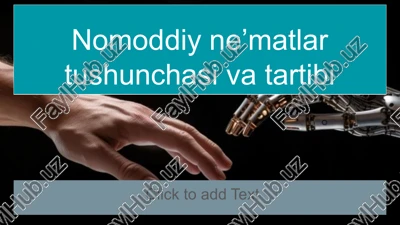 nomoddiy ne’matlar tushunchasi va tartibi — PPTX